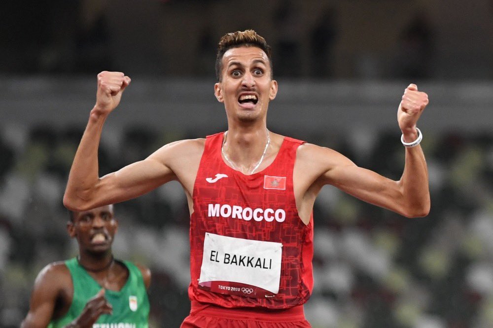 🚨 عـــاجل المغربي 🇲🇦 سفيان البقالي يتوج بذهبية 🥇 سباق 3000 متر موانع ضمن أولمبياد طوكيو 2020 Tokyo2020 Morocco