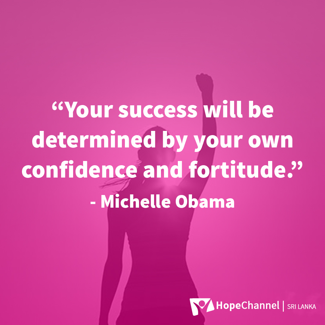 HopeChannelSL's tweet photo. Your success is determined by your self-confidence. Sometimes when life doesn't go as planned, we tend to lose our confidence. This week let us remember to be confident, believe in ourselves and in God, no matter what happens. https://t.co/4Mupq0rydW