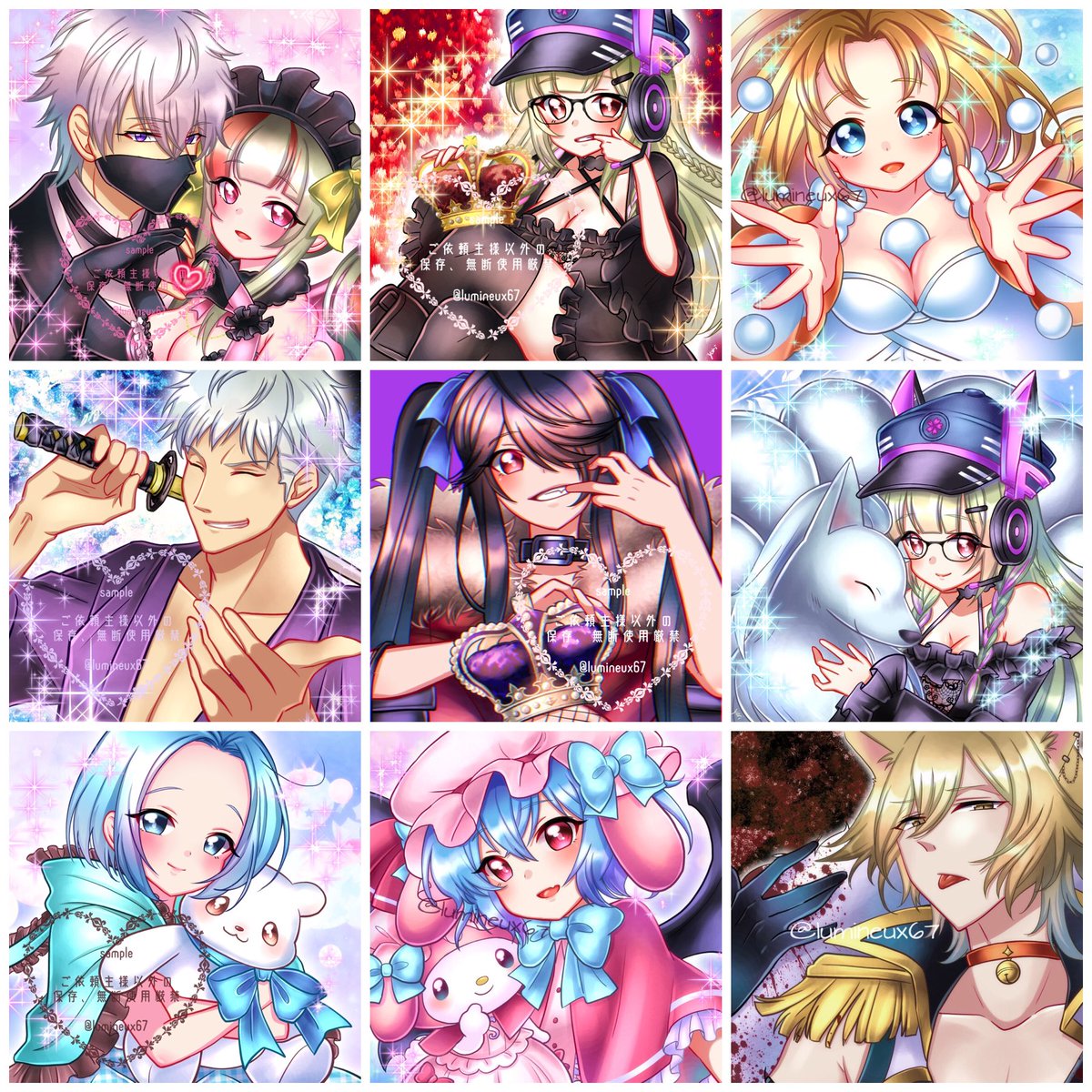 lumineux67's tweet image. アイコン、音声作品ジャケット、TCG立ち絵、Vtuber、ラノベ挿絵、成人向け作品など個人、商業問わずイラストのお仕事を募集中です。お気軽にご相談ください!
ツイフィ(料金表等):twpf.jp/lumineux67
pixiv:pixiv.net/users/33062912
skeb:skeb.jp/@lumineux67
↑リクエストも募集中です!