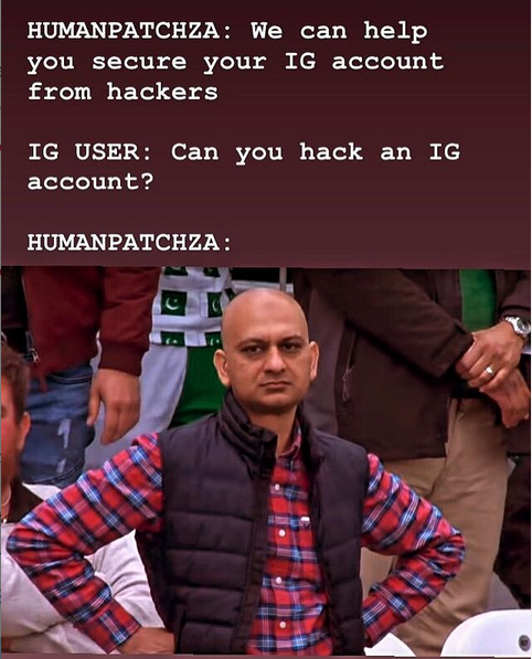 HumanPatchza's tweet photo. We are the good guys.

#cybersecurity #humanpatchza #infosecurity https://t.co/VEvShuLBoc