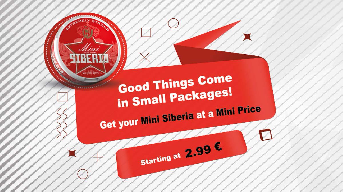 SnuslineCom's tweet image. NEW!!! Just in! Mini SIBERIA Red #siberiasnus. Same Extremely Powerful Strength 💪 Same Intense Minty Fresh Flavor 🌿❄ in a mini portion. snusline.com/.../siberia-wh…