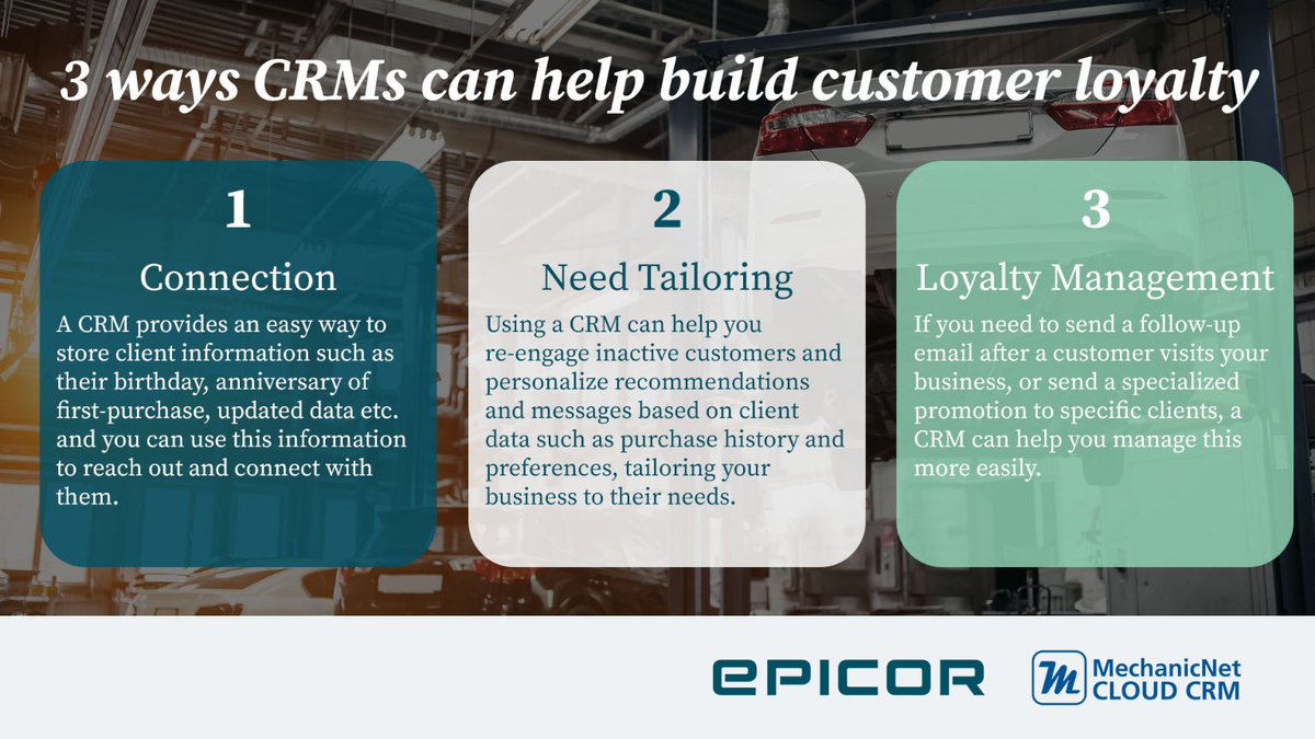 MNGMarketing's tweet photo. #CustomerRetention is one of the main concerns for most businesses, and customer #loyalty is why they return, so how can a #CRM help you build and maintain this?
#MondayMotivation #MondayVibes #MechanicNet https://t.co/SP7zUDIoiD