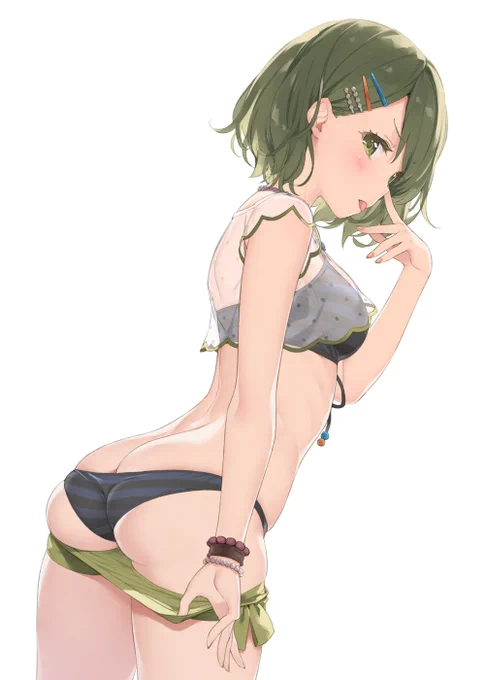 「ショートパンツの下にもちゃんと水着はいてますー」なにちか君 
