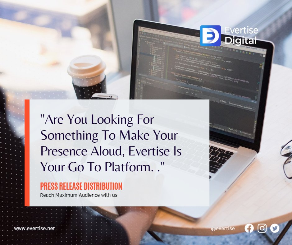 EvertiseD's tweet photo. Go Loud With Evertise!
#salesandmarketing  #marketing #cooperateevents #advertising #advertise #pressreleasedistribution #advertisingagency #digitalmarketing #sales #Contentmarketing #digitaladvertising  #pr #socialmedia #seo #socialmediamarketing #upwork  #Fiver https://t.co/u5C7DT1smN
