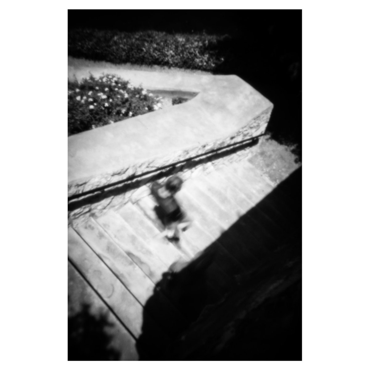 madaca's tweet photo. Another #pinholephoto from a different location. Incorporating stairs again. I like the different lines and angles on this one. #thingify #pinholepro #streetphotography https://t.co/8YctgCSsQm