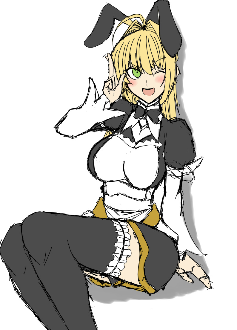 バニー皇女とバニーネロちゃま
#バニーの日 #FGO 