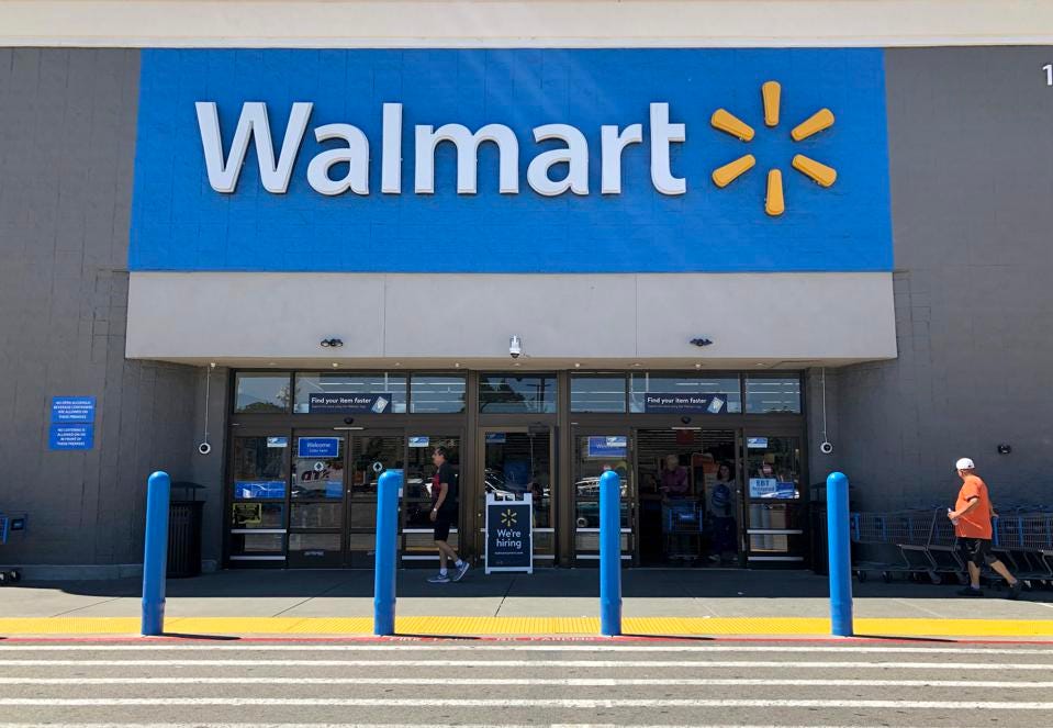 Forbes's tweet photo. Walmart is making college tuition-free for employees: https://t.co/ld2YHyHqvo https://t.co/aRCixCHyan