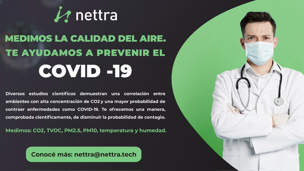 ¡Te ayudamos a ganar en prevención, seguridad y tranquilidad con nuestra solución de Monitoreo de Calidad del Aire en ambientes interiores!

Nuestros dispositivos monitorean continuamente el estado de los ambientes mediante la medida de la concentración de CO2 en tiempo real.