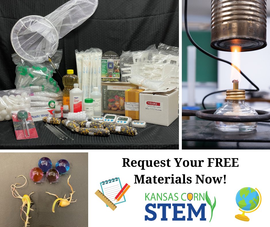 The Kansas Corn STEM education team is getting ready to start mailing out supplies starting August 15th.  Are you an elementary teacher?  Have you gotten your supply request turned in yet?  Make your supply request here:  bit.ly/2BrCOHC