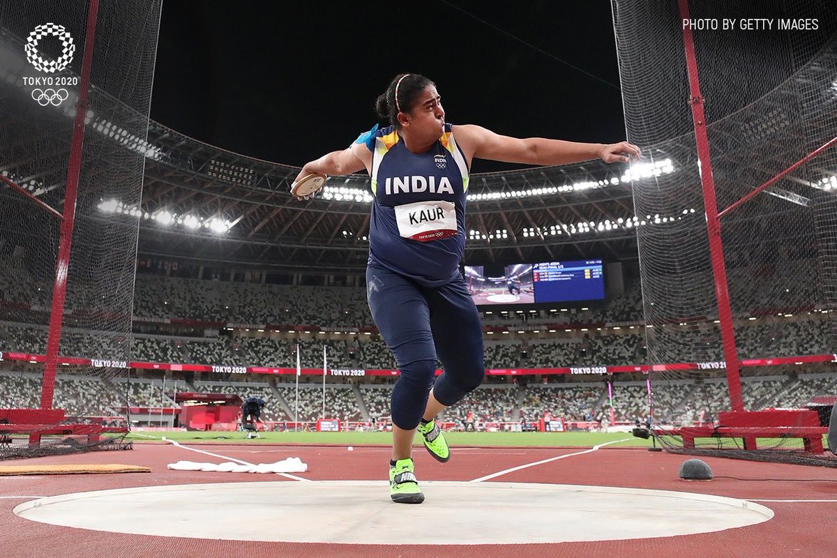 ddsportschannel's tweet photo. We Spin, We Win, We Throw, We Grow 💥

Already a ⭐️ Kamalpreet Kaur from @afiindia 

#Tokyo2020 #Olympics https://t.co/gr3AVnSnnT