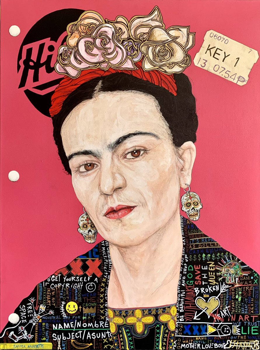 Hilroy ‘s Notebook: Frida (Magenta)
(40x30)
Istaymute 
#frida #hilroy #Hilroy #create #startsomething #art #popart