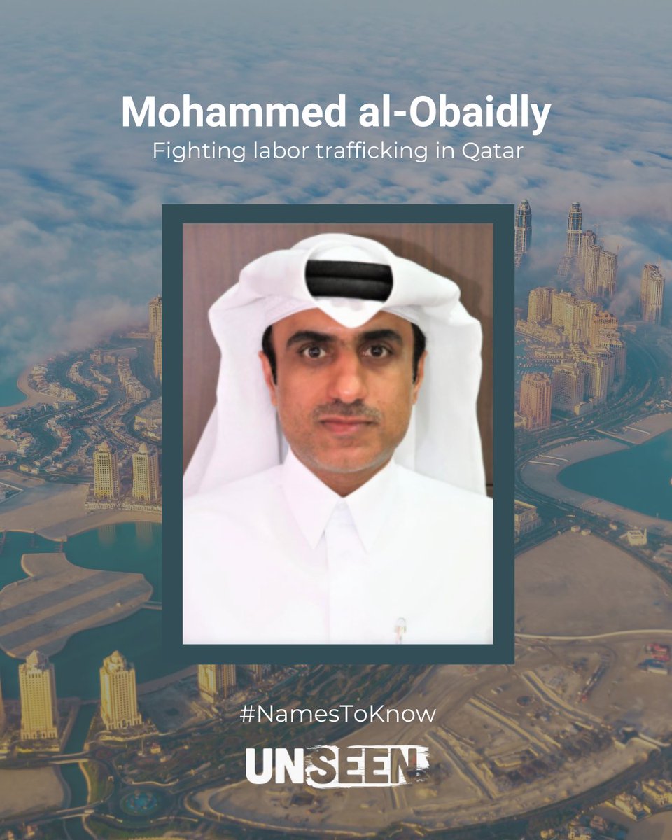 _weareunseen's tweet image. #NamesToKnow: The 2021 TIP Heroes are here. Meet ​​Mohammed al-Obaidly— one of the most important advocates against labor trafficking in Qatar. Read more: tipheroes.org/mohammed-al-ob…