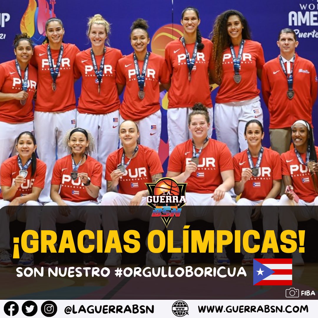 #PUR Puerto Rico culmina su participación en los Juegos Olímpicos Tokyo 2020 tras caer 96-69 frente a Australia.

Nuestras olímpicas contra todo pronóstico llegaron a Tokyo 2020. El primer equipo femenino boricua en llegar a las olimpíadas.

¡Ustedes son ORGULLO BORICUA!