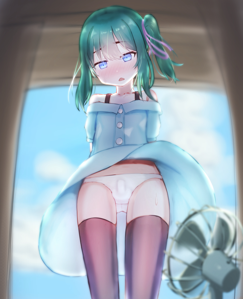 視覚的に風の流れを感じさせることで爽やかな夏を演出してくれる男の娘を描きました
 #パンツの日 