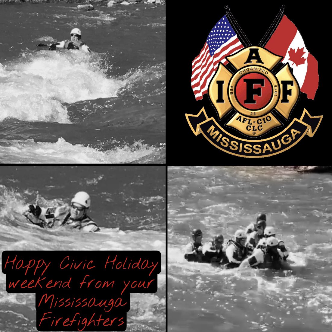 The Mississauga Fire Fighters Association would like to wish everyone a Happy Civic long weekend. 

There are approximately 130 firefighters, inspectors and communications operators on duty today!

#civicholiday #Mississauga