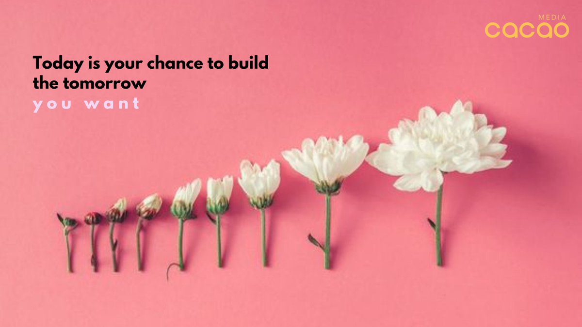 Today is your chance to build the tomorrow you want! 

#cacaomedia #marketing #digital #business #ideas #agency #likes #like #follow #likeforlikes #love #instagood #instagram #followforfollowback #followme #photooftheday #bhfyp #instalike #photography #l #instadaily
