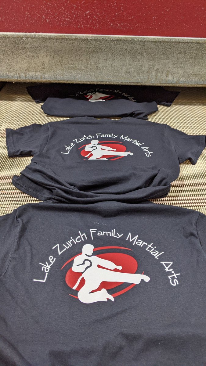 MelonInk's tweet photo. #LZFMA shirts, hot off the press! 🥋👊🥷 

#familymartialarts #martialarts #screenprinting #customtshirts #customshirts #lakezurich #supportlocal #supportsmallbusiness #shopsmall #shoplocal #melonink #meloninkscreenprint https://t.co/wc7tyWYuMi