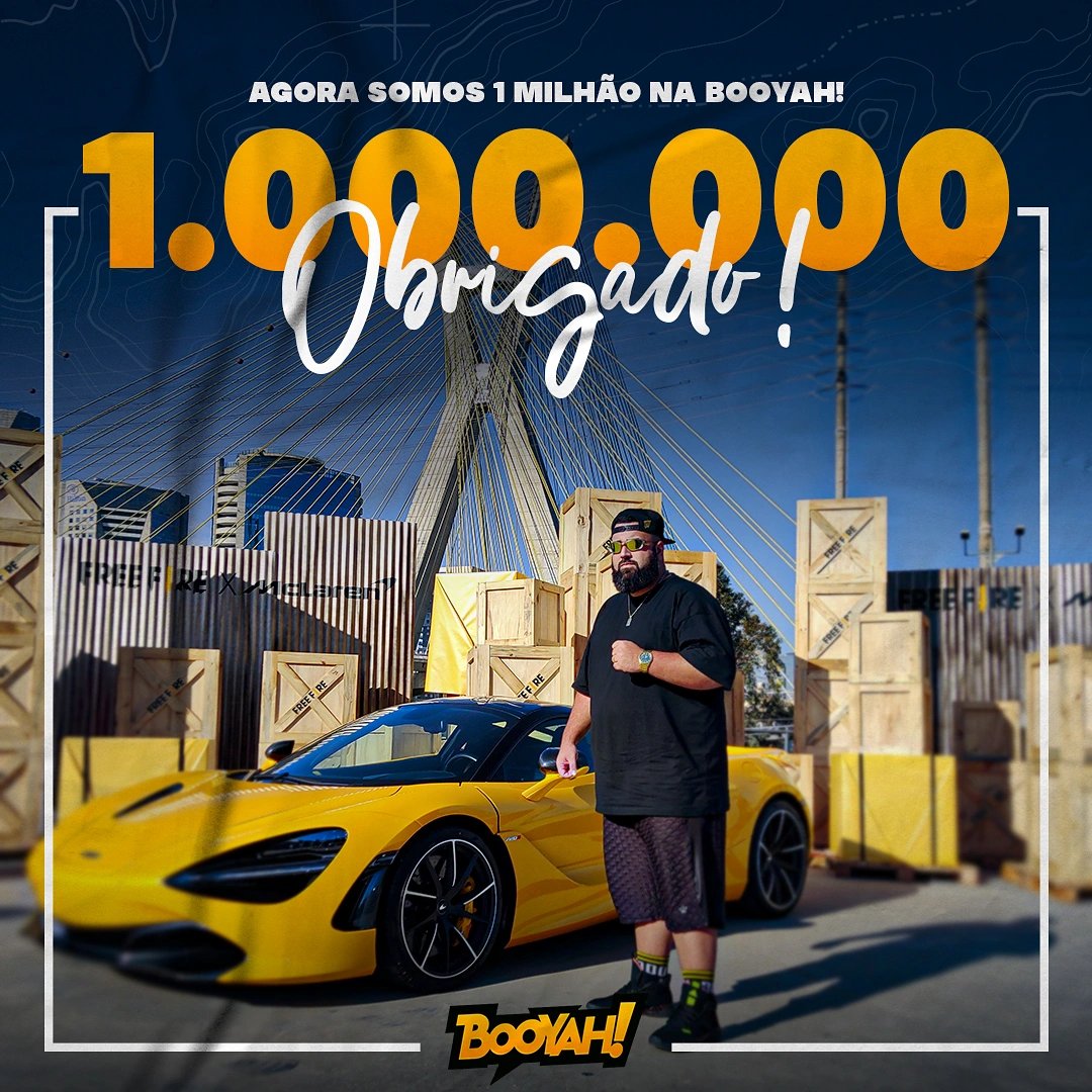 murilloshooow's tweet photo. Na @booyahlive somos um milhão , e apenas um sentimento, GRATIDÃO!
#OBRIGADO #BOOYAH #1MILHAO #FreeFire #shooow #murilloshooow https://t.co/xmvRY2Xyp8
