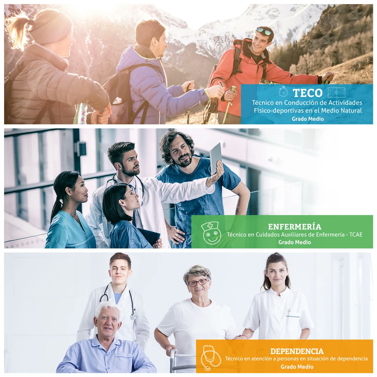 eldivinopastor's tweet photo. Conoce nuestros #CiclosFormativos 📚 de #GradoMedio 🔝👌y Reserva Ya tu Plaza para el próximo #curso 2021/2022 🔝 Aún te puedes #Matricular 🗒️ a través de nuestro email ⬇️⬇️⬇️ infociclos@eldivinopastor.com 📩
Para más #información ⬇️⬇️⬇️ https://t.co/sexdeuJ1x3 https://t.co/uUmdgNzBQ3