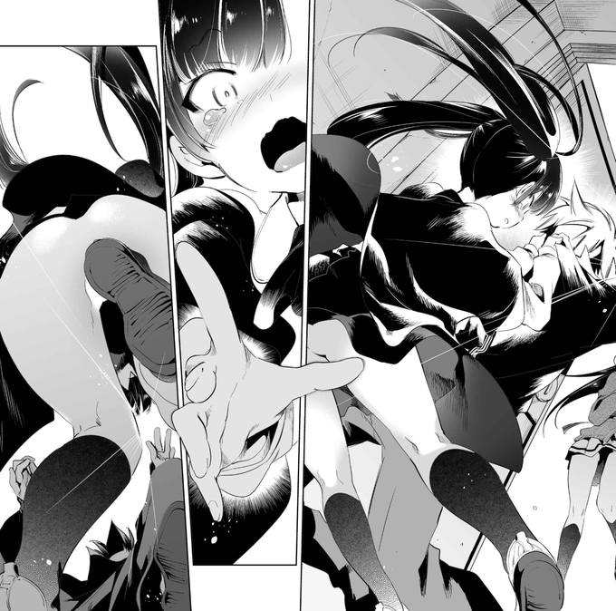 守月せんせーおパンツ絵いっぱい描いてそうで実はあんま無いんですよね。てことで今回も残念美少女の灰子(はいね)さんおパンツ💡

なおオチ。
おパンツどっか行った 