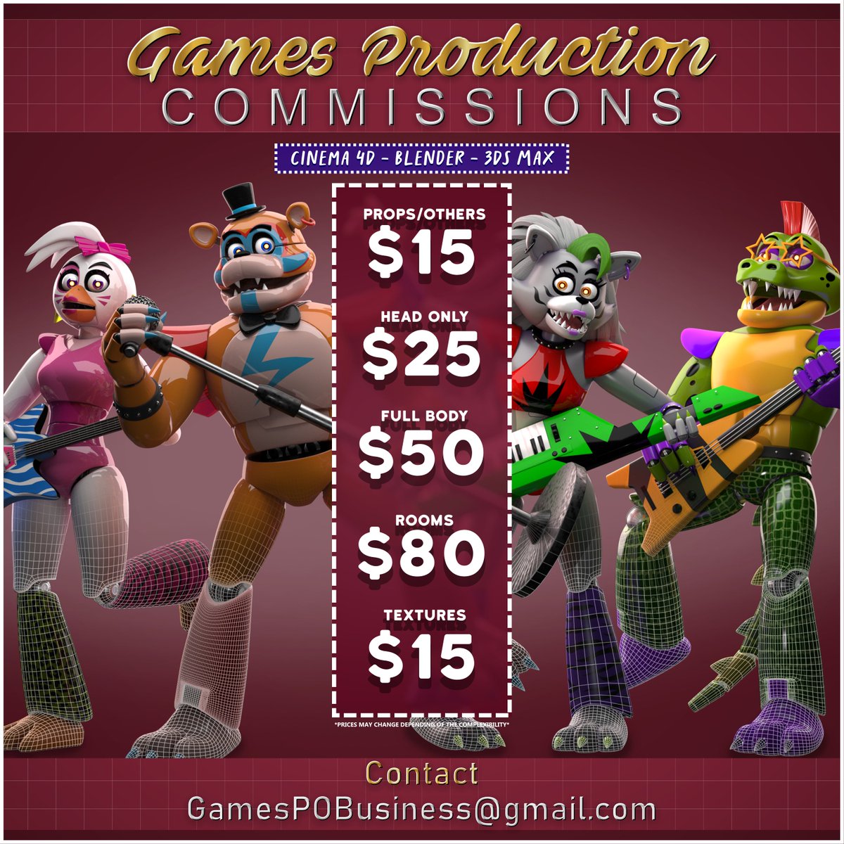Games Production (COMMISSIONS OPEN!) tweet media