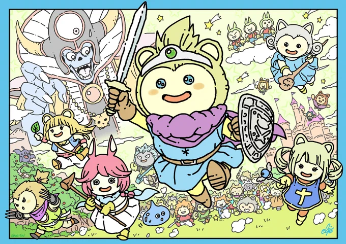 9th anniversary!!!!!!!!!

#祝DQX9周年 #DQX #DQ10 