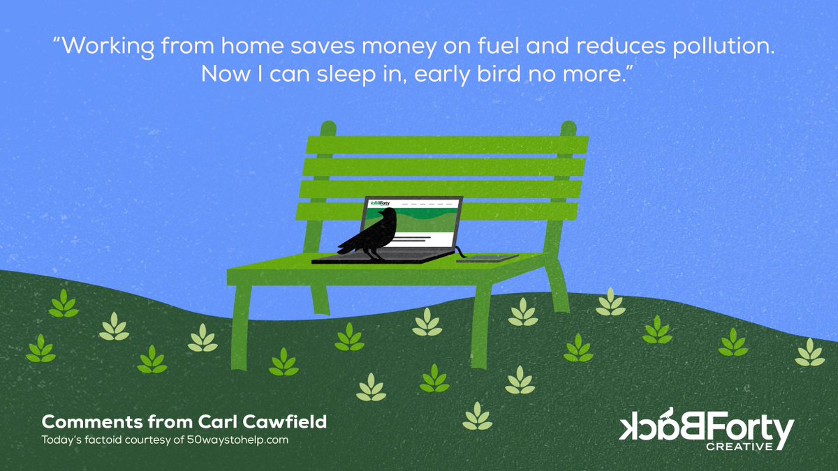 Back40Creative's tweet photo. It’s time again for some words of wisdom from our Sustainability Director, Carl Cawfield! https://t.co/05rP3X3uxG