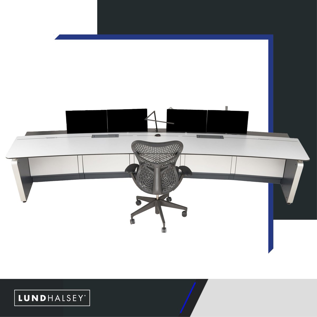 LundHalsey's tweet image. Our Kontrol Command consoles are fully customisable, even down to the LED lit side panels! 
Take a look at it in more detail > bit.ly/2UN21Dg
#KontroLCommand #ConsoleDesk #ControlRoomDesign