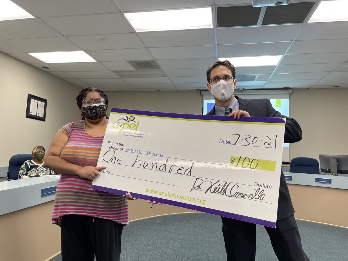 goAPEL's tweet image. Last week, the A+PEL team was #acrossLouisiana supporting teachers and educators getting ready for the 21-22 school year! Here we are in East Feliciana Parish giving away $300 to new teachers! We'll continue to meet educators where they are- and where we can best serve them!