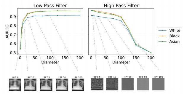 DrLaurenOR's tweet image. We performed many experiments to work out how it does this, but couldn't pin it down. 
This is the most ridiculous figure I have ever seen. AI can detect race from images filtered so heavily they are just blank grey squares! (see the bottom right of the figure)
4/8