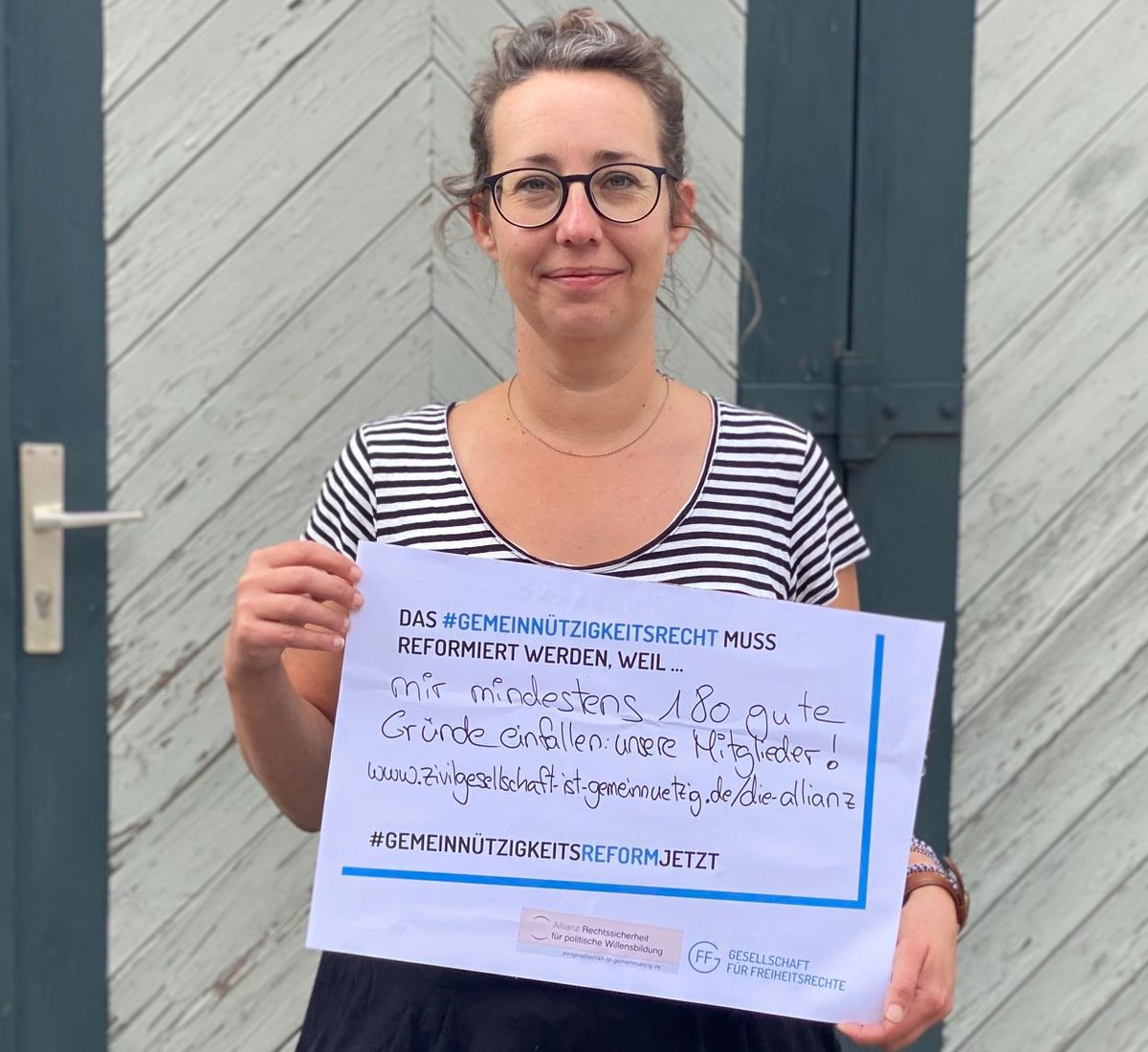 stefandt's tweet image. 180 gute Gründe für #GemeinnuetzigkeitsReformJetzt sind die Mitglieder der vor sechs Jahren gegründeten #AllianzRechtssicherheit und deren Sorgen um Gefahr für ihre Arbeit. zivilgesellschaft-ist-gemeinnuetzig.de/die-allianz/
Darum geht es: zivilgesellschaft-ist-gemeinnuetzig.de/forderungen/
#Gemeinnützigkeit #CivicSpace