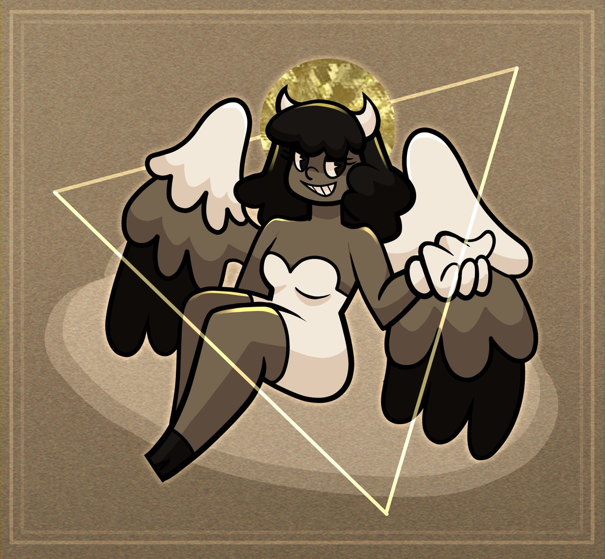 Valonidee's tweet image. drawing of my good friend @FullmoonDagger 's Alice!
i am never drawing a bendy character ever again 😇