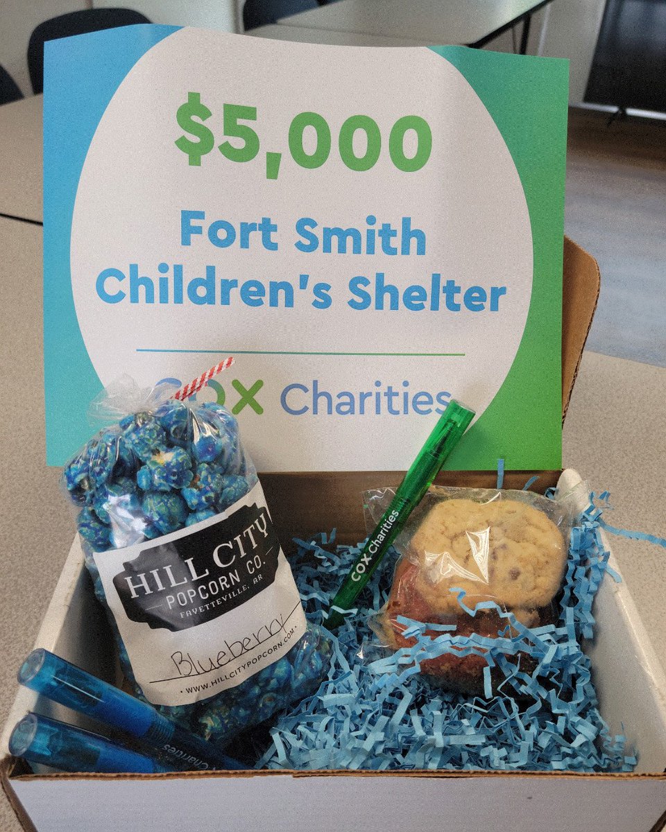 CESFortSmith's tweet photo. Great start to a Monday thanks to Cox Charities! Through their employee-funded giving program, Cox Charities has recently awarded over $125,000 to area nonprofits and educators. We are honored to be a recipient of their generosity! #takingcareofourkids #GR24 #CoxCharities https://t.co/AzX37EjkTm