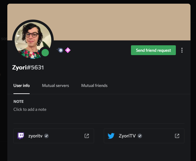 ZyoriTV's tweet photo. Sadly there are many fake/phishing scams impersonating @AxieInfinity support and employees on Discord..

This is my official Discord, any other is an imposter.

You can always tell by my official Twitch &amp; Twitter accounts that are connected. https://t.co/rCVEUKY8Xd