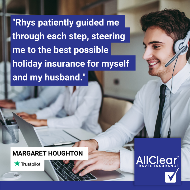 AllClearTravel's tweet photo. 💬 "We are now confidently looking to have future worry free holidays as we are now protected against any unforeseen difficulties."

We're happy we could be of help to you. Thank you for this wonderful review, Margaret! 🤩

#AllClearTravel #OurReviews #HappyCustomers https://t.co/rCi8GzGt3k