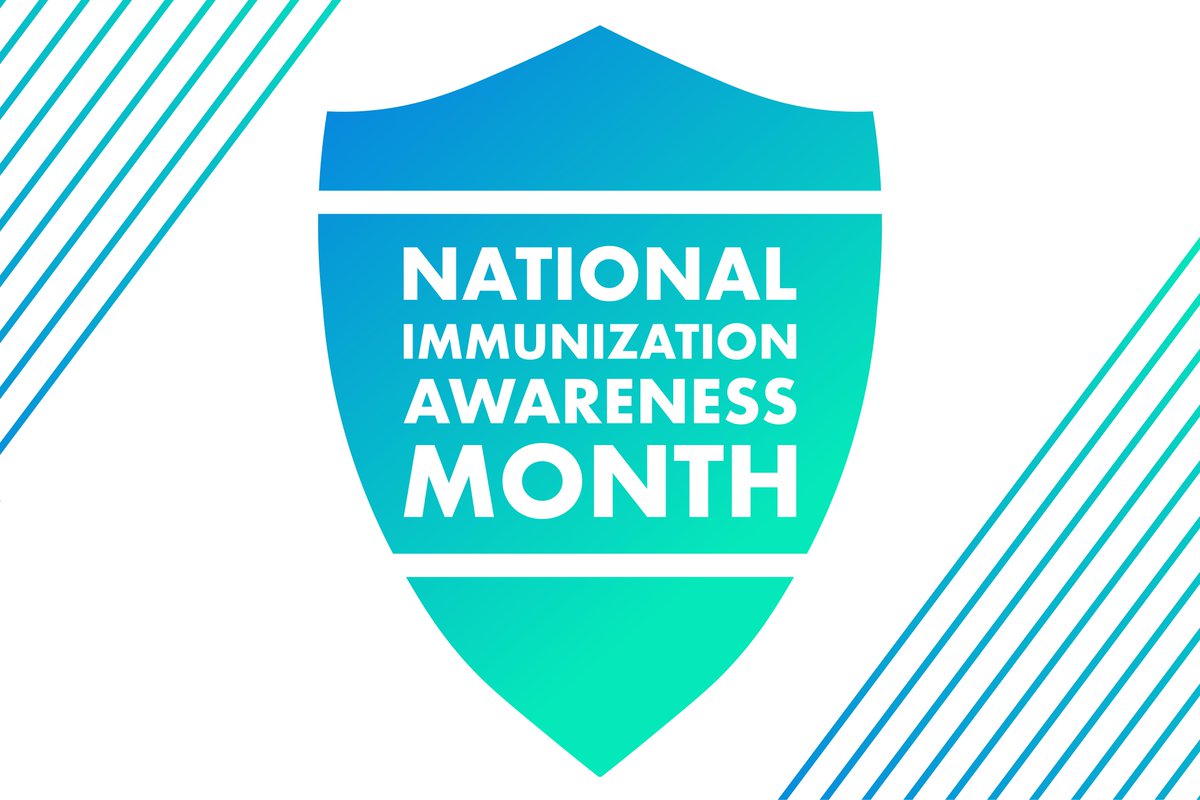 National Immunization Month has begun. Immunizations are a safe and effective way to protect you and your loved ones from serious illness. This includes the #COVID19Vaccine. Please, do your part, #GetVaccinated.