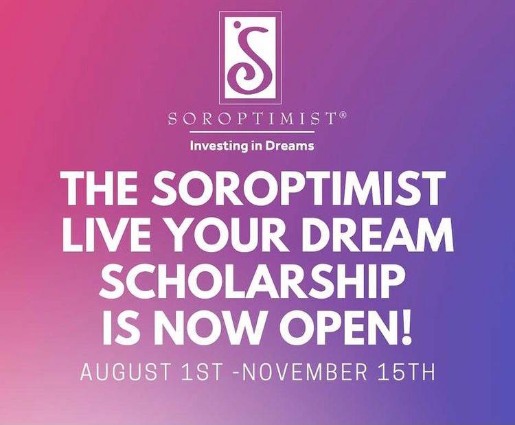 The Live Your Dream Award Application is now open! Each year, our Soroptimist Club provides scholarships to eligible women that meet the criteria listed in the application. Please share and follow link in our bio for more! #SoroptimistsAtWork #InvestinginDreams