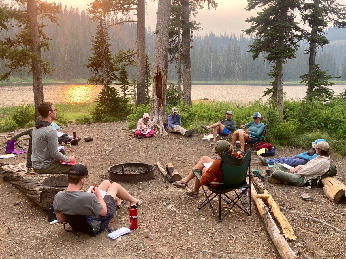 VTLawSchool's tweet image. Where learning and enjoyment meet: a group of students have spent the past week camping in Lolo National Forest in Montana and learning about public lands management.