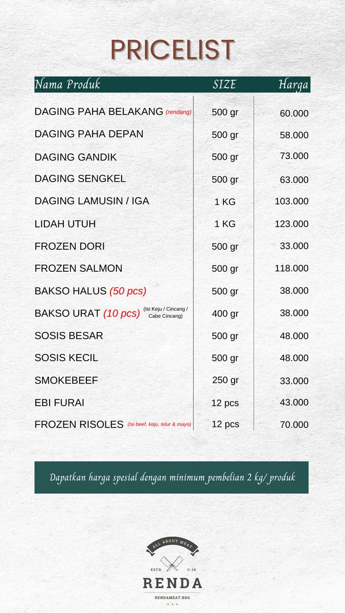 promobdg's tweet photo. Yukk ngedaging, yang mau bbq an ala Kin*an dan Hana*asa bisa ikut PO mereka dari tgl 2 - 5 Ags 21.
 Kepoin IG nya 👉 https://t.co/vAxdtTtEyn atau 
langsung order via WA 👉https://t.co/57pdCicUld
Selamat ngedaging🥩
#rendameatbdg #beefslice #meatlovers #kulinerbandung https://t.co/dAeGHcVsr6