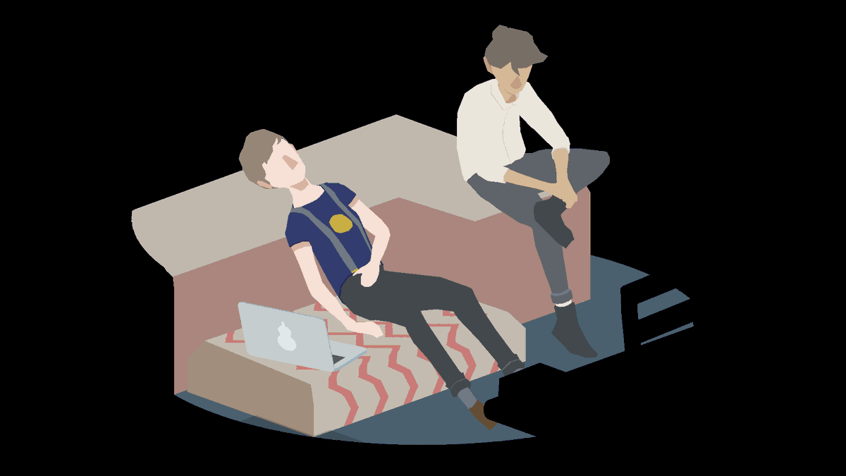 queerguru's tweet photo. Non-binary #queer best friends Bo and Ao come to terms with their futures in #NOLONGERHOME a new video game from @humblegrove   https://t.co/dW2lvvrywl @CelDavison #HanaLee @ILoveGayLondon https://t.co/koI7N7MlJe
