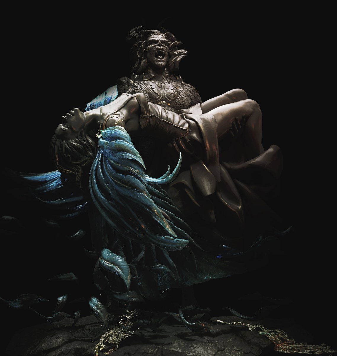Richenks's tweet photo. My Latest Dark NFT 

“Tears of a Demon” for sale on @withFND! 🌐
Even the cold can weep
https://t.co/bz2k8o2JhF 

#nft #nftart #nftartist #NFTCommunity #darknft https://t.co/IqW5zmKr6H