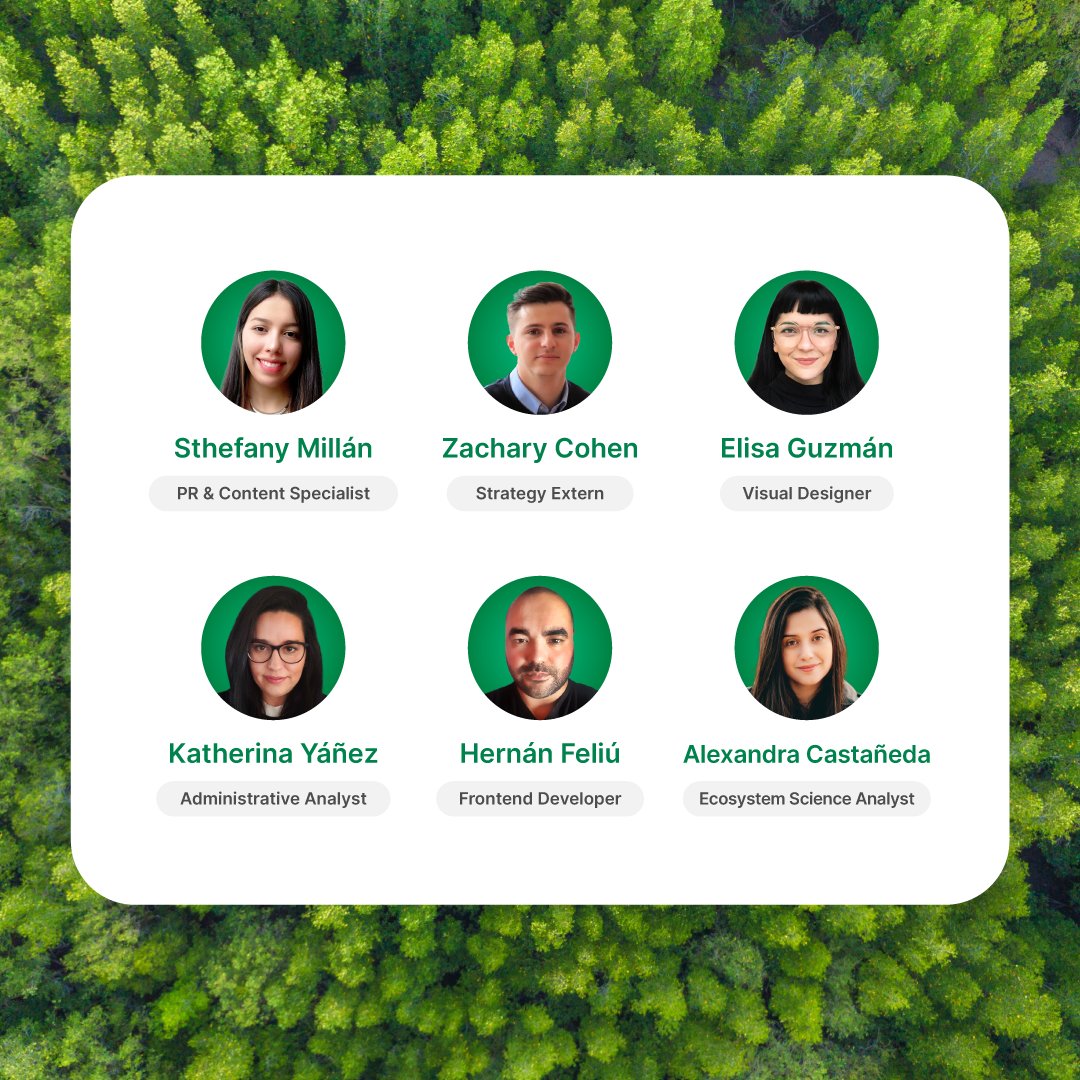 Our team keeps growing! We are very happy to rely on people who add value to our mission and help us restore and regenerate the only planet we share. 💚 #NatureTechTeam