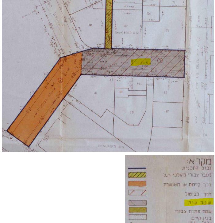 מה קרה?איכשהו עלינו על זה שרחוב האשכול (שבו כזכור תוכנן פורטל יציאה למשאיות כחלק מהחניון) - הוא בכלל לא שטח בייעוד "דרך", אלא בייעוד "שוק".ואם אתם זוכרים, אותו סעיף מוזר מתקן החניה מאפשר להקים חניונים מתחת *לדרכים* - ורק שם. אם השטח הוא לא "דרך" - כבר לא ניתן להשתמש במעקף הזה.