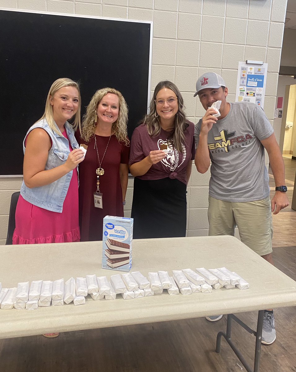 When the first day of pre-planning falls on National Ice Cream Sandwich Day, it’s a great afternoon for a treat! Welcome back, DCHS teachers!