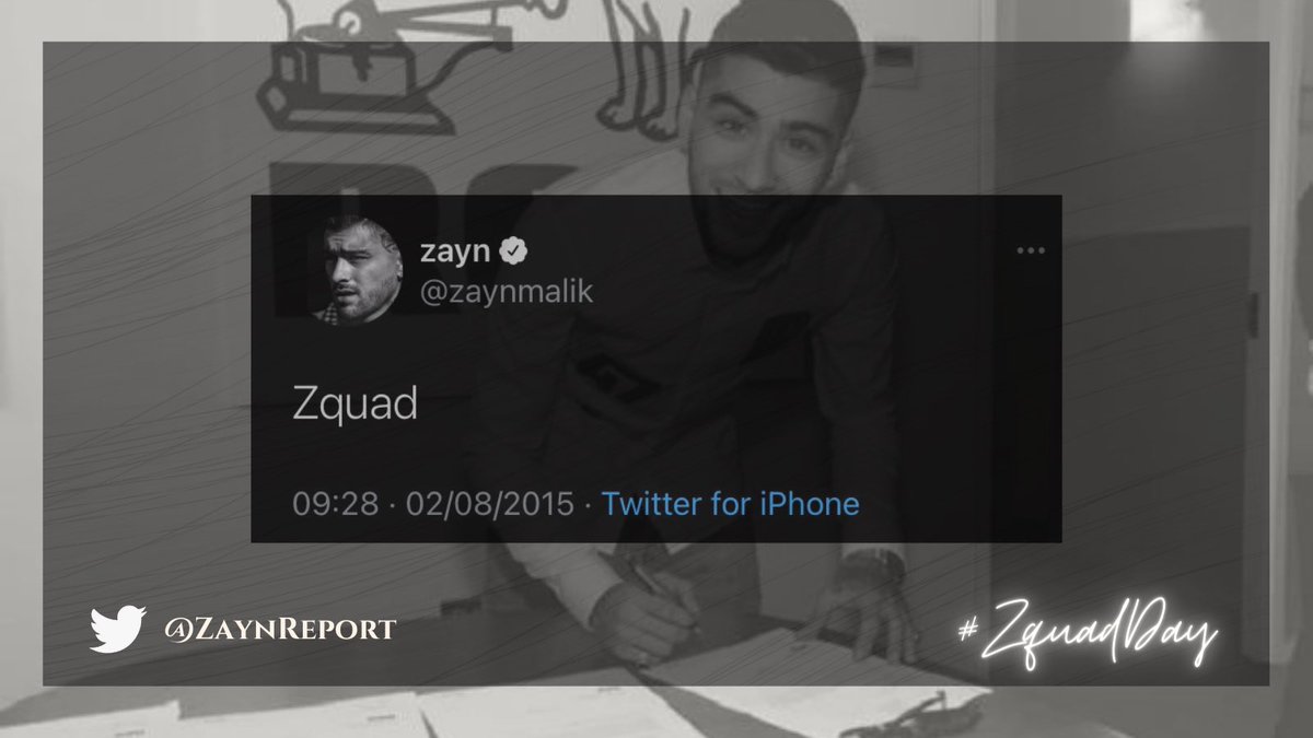ZaynReport's tweet photo. Happy #ZQUADDAY 🤍 https://t.co/581KwfjYK2
