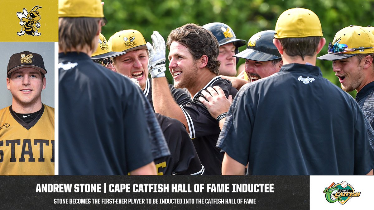 WVSU Athletics (@wvsu_gojackets) on Twitter photo ⚾ | Congrats to Andrew Stone (<a href="/WVSU_Baseball/">WVSU Baseball</a>) for becoming the first player to be inducted into the <a href="/CapeCatfish/">Cape Catfish</a> Hall of Fame!
#GoSTATE ⚾ | Congrats to Andrew Stone (<a href="/WVSU_Baseball/">WVSU Baseball</a>) for becoming the first player to be inducted into the <a href="/CapeCatfish/">Cape Catfish</a> Hall of Fame!
#GoSTATE