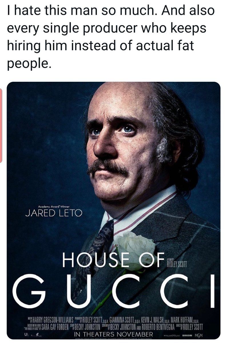 They wanted to hire Jared cause they like his acting obviously, and give very talented make up artists work during a pandemic.