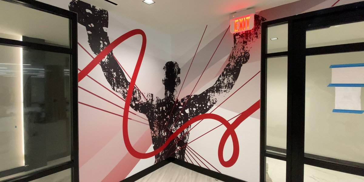 APTINT's tweet photo. @apcorp and AP Graphics is taking the next great leap in wall murals. We just completed our first Wall Paper project! Keep it looked for new content on this awesome project! https://t.co/9qqaR4kdar