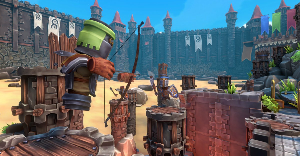 rush_vr_'s tweet photo. New game alert! Pointy Ends is now available to play at Rush VR. 

Engage in ranged combat with your fellow knights using all kinds of medieval weaponry! https://t.co/AxbBbDf1rx