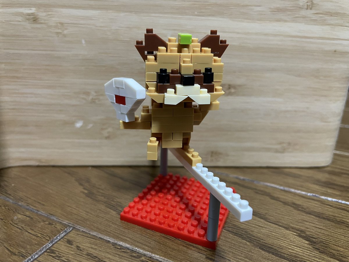 legobuilder_jr's tweet image. 分福茶釜
(※ナノブロック風) #LEGO  #レゴ #nanoblock     #セリア